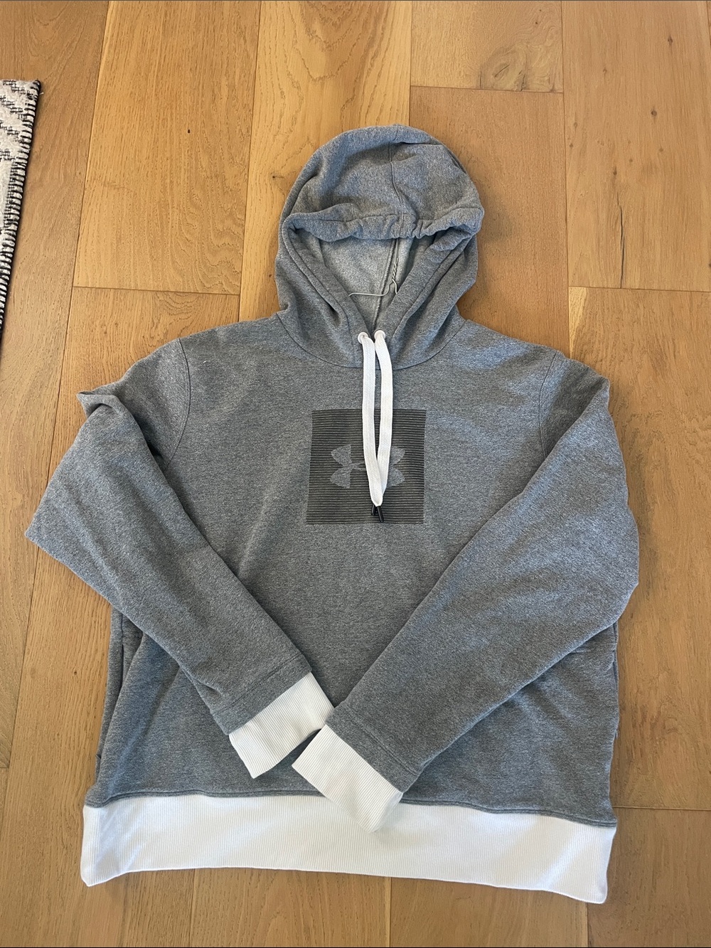 Under Armour Women’s Gray Hoodie with White Trim